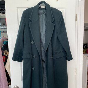 London Fog Wool Coat, Green, Women's 8 Regular